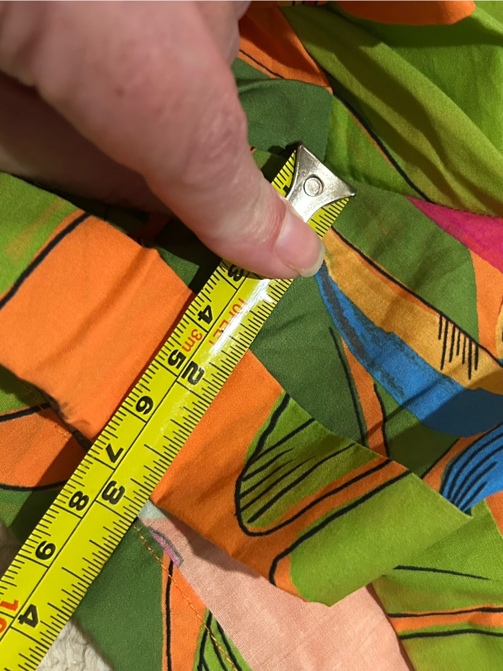 FARM RIO Fresh Macaw Orange Romper Size Medium Belted V-Neck - Picture 15 of 15